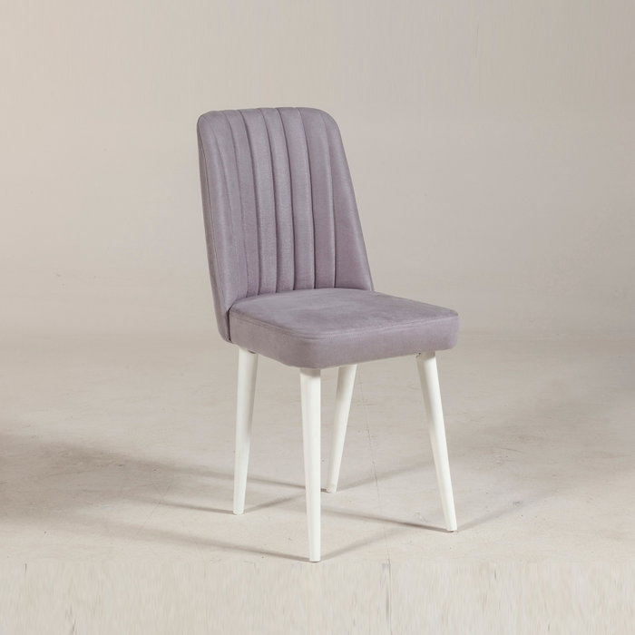 Hanah Home Soho Sillón de Terciopelo Blanco - Moderno y Elegante para Salón con Patas de Carpe